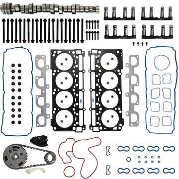 Cylinder Head Gasket Kit with Camshaft, MDS Valve Lifters, Timing Chain Kit & VVT Sprocket