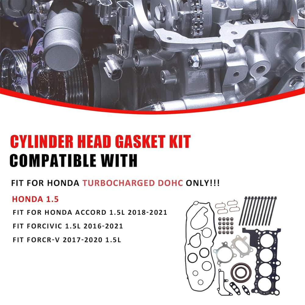 Honda Accord 2018-2021 Cylinder Head Gasket Kit with Head Bolts Replacement