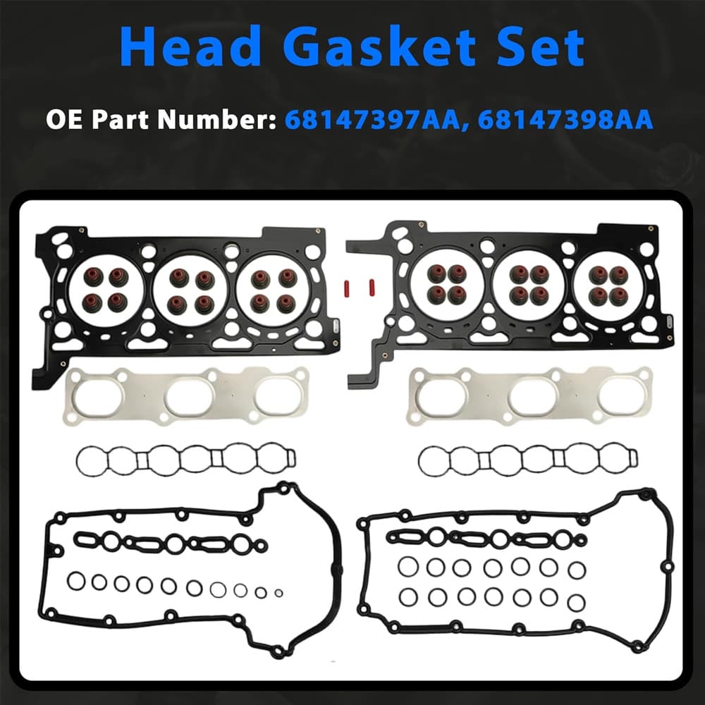 OEM head gasket repair kit fits Chrysler Dodge Challenger Charger 3.0 diesel engine overhaul
