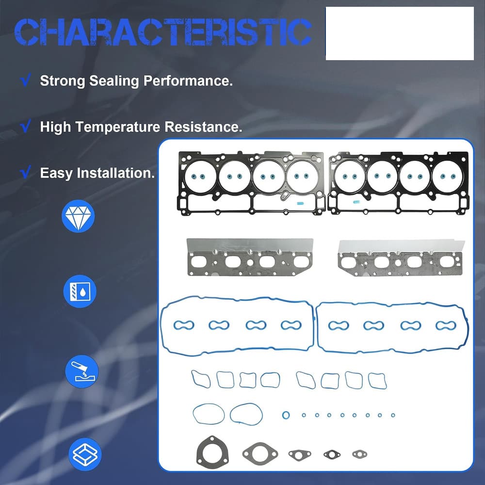 Cylinder Head Gasket Set Fit Jeep Dodge Chrysler 5.7 HEMI 2009-2016