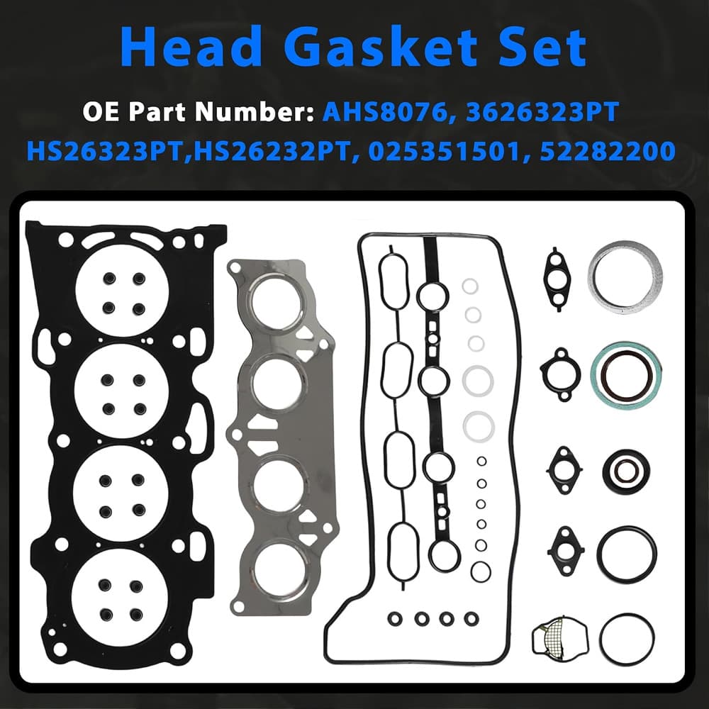2.4L Cylinder Head Gasket Set Fit Toyota Corolla RAV4 Scion tC xB Lexus HS250h 2001-2013 Engine Repair
