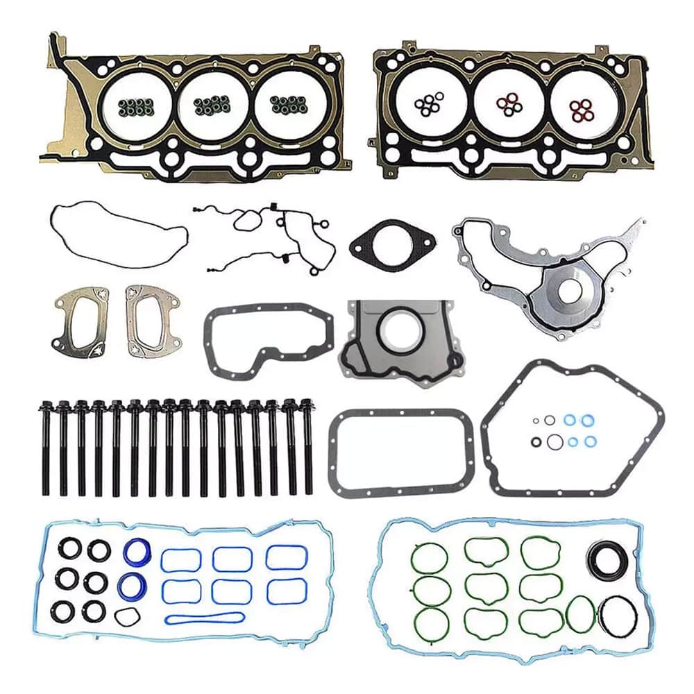 Complete rebuild kit with pistons & full gaskets for 2011‑2016 Jeep Chrysler Dodge Ram 3.6L Pentastar. Fix oil consumption & gasket leaks, direct‑fit replacement.