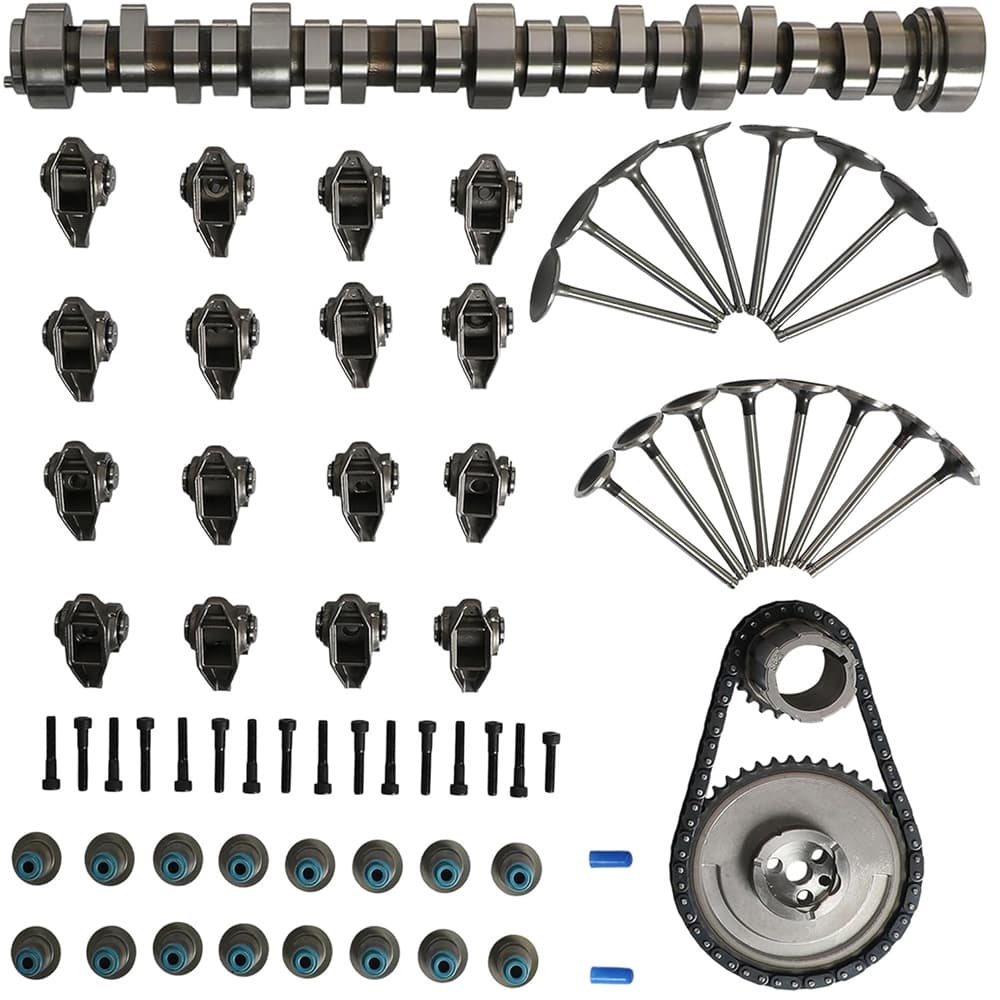 E1840P Sloppy Stage 2 Camshaft Rocker Arm Valves Timing Chain Kit GM 5.3L LS Engine
