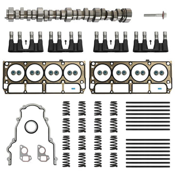 E1841P Sloppy Mechanics Stage 3 camshaft kit with valve springs, lifters, push rods and head gaskets
