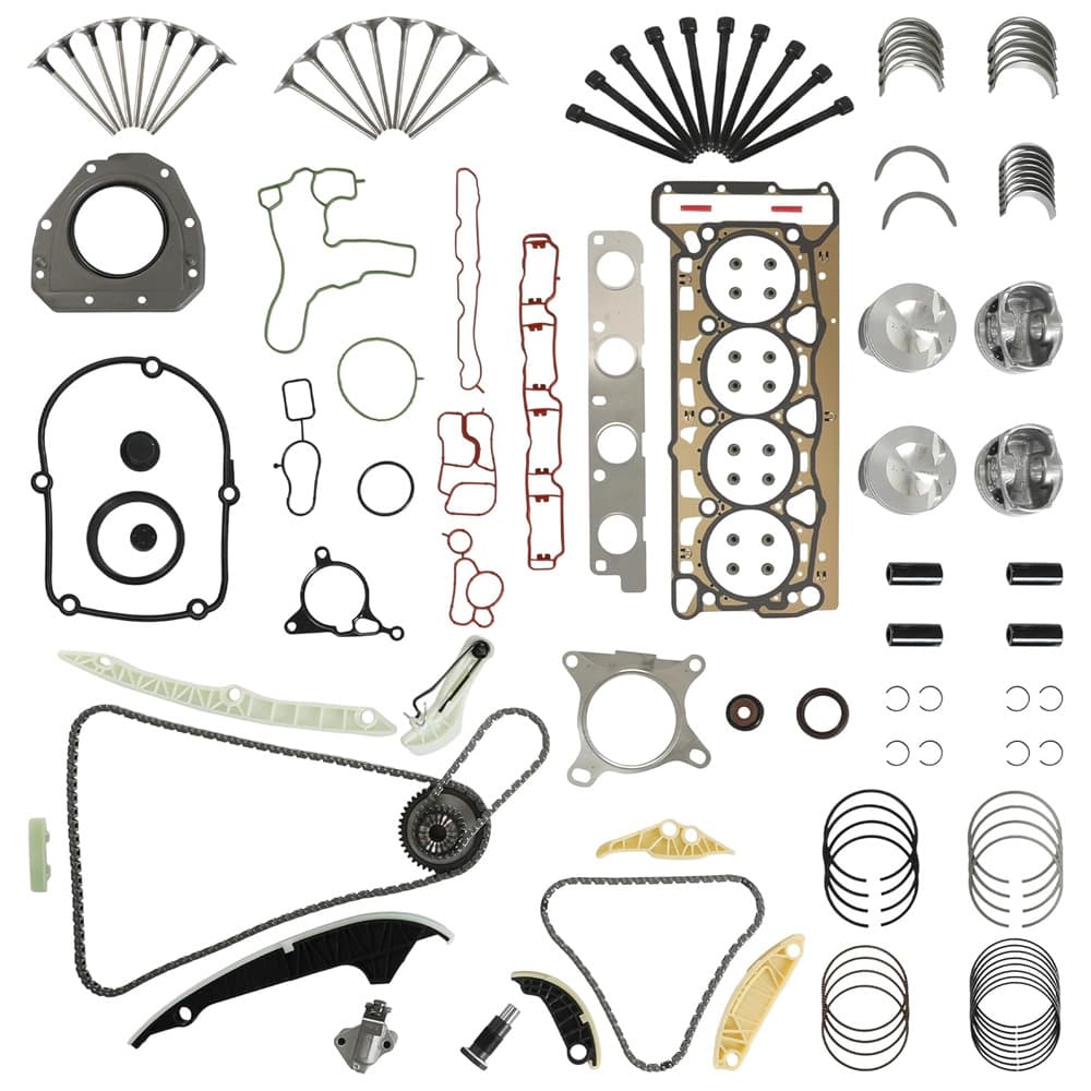 EA888 2.0T engine rebuild overhaul kit, 23mm piston and timing chain kit for Audi VW 2.0T TFSI
