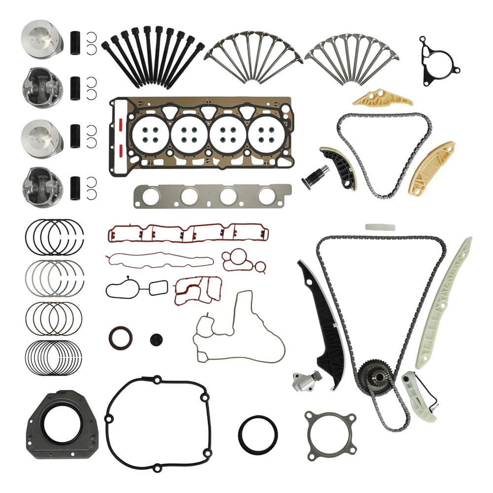 EA888 GenII Timing Chain Kit 21mm Piston Kit Engine Valves Head Gasket Set
