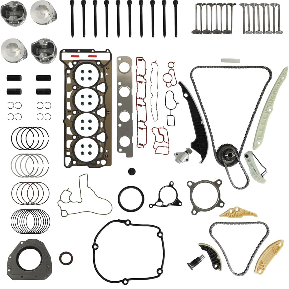 EA888 Gen II 21mm Piston Timing Chain Kit with Valves & Head Gasket