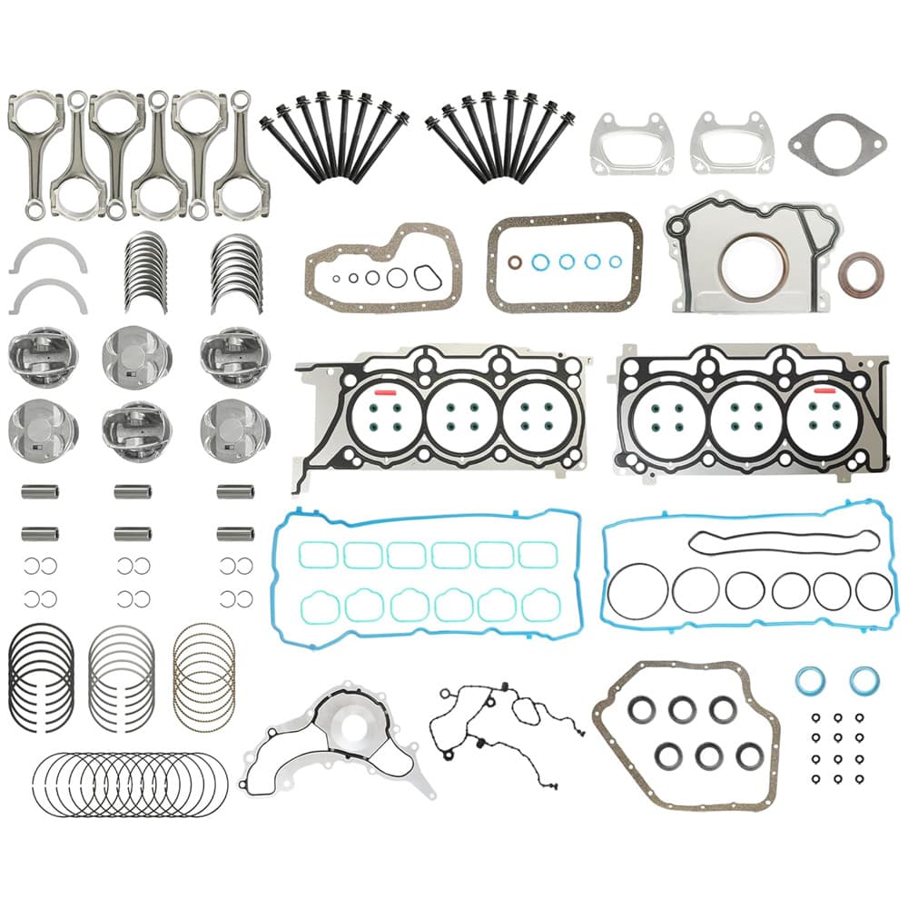 ERB 3.6L Pentastar Engine Rebuild Kit Pistons Rods Bearings Gaskets Head Bolts Fit Ram Jeep Dodge 2011-2019 OE 5184503AG
