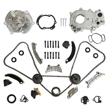Timing Chain Kit with Water Pump & Oil Pump for Chevy GMC Cadillac 3.6L 3.0L 3.2L