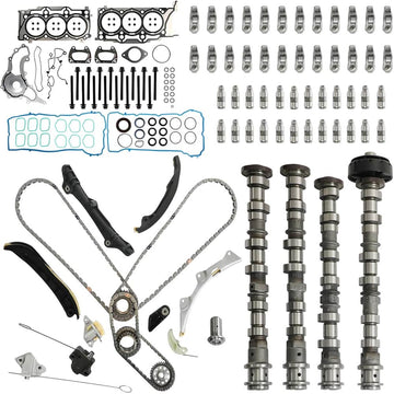 Camshaft Rocker Lifter Timing Chain Head Gasket Full Engine Rebuild Kit For 3.6L Pentastar V6