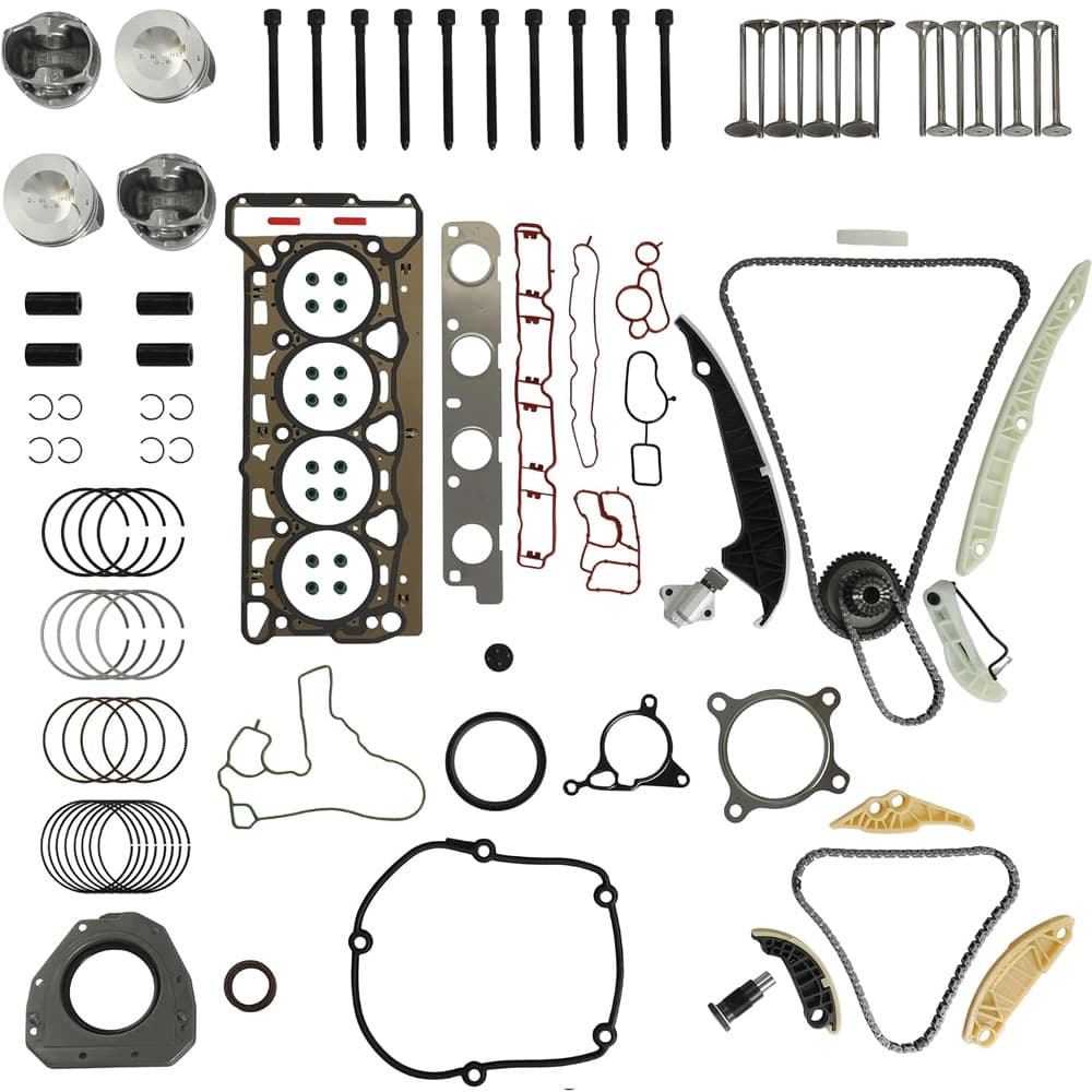 Engine Full Gasket Bolt Intake Exhaust Valve Set Fit Audi VW 2.0T Turbo 2008-2015
