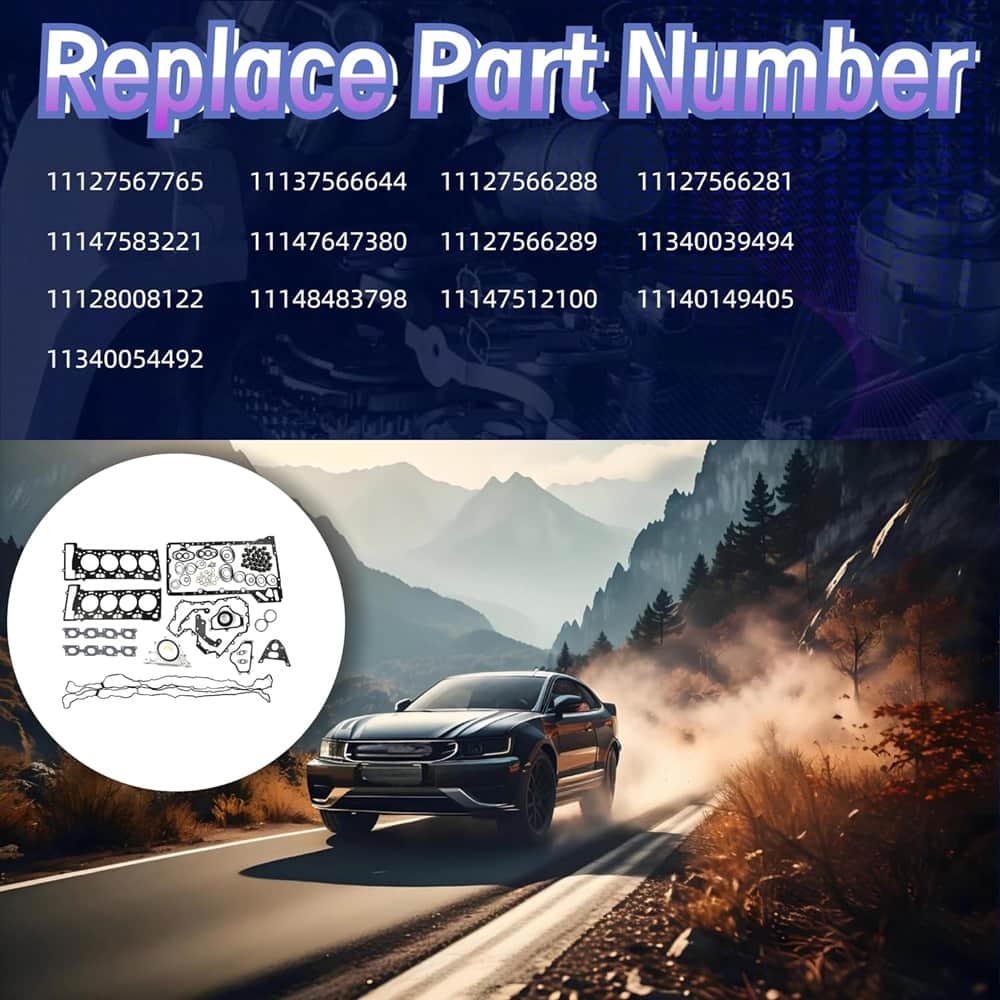 Eliminate oil & coolant leaks, OEM matched sealing gaskets, 1-year warranty with free shipping
