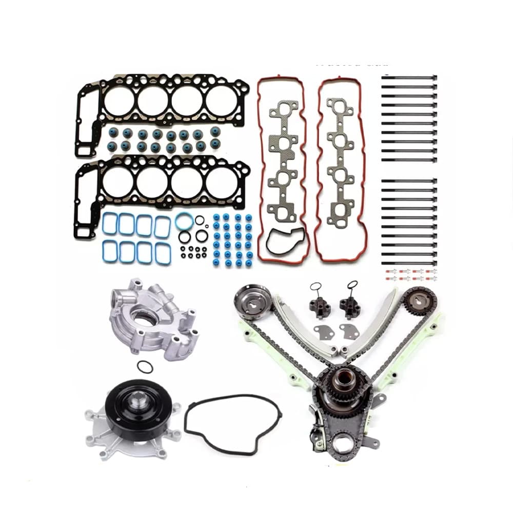Engine Rebuild Kit Head Gasket Timing Chain For 1999-2010 Jeep Dodge Chrysler 4.7L