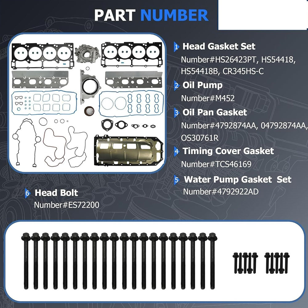 Non MDS HEMI 5.7L Camshaft & Lifter Kit | 2009‑2017 Jeep Chrysler Dodge
