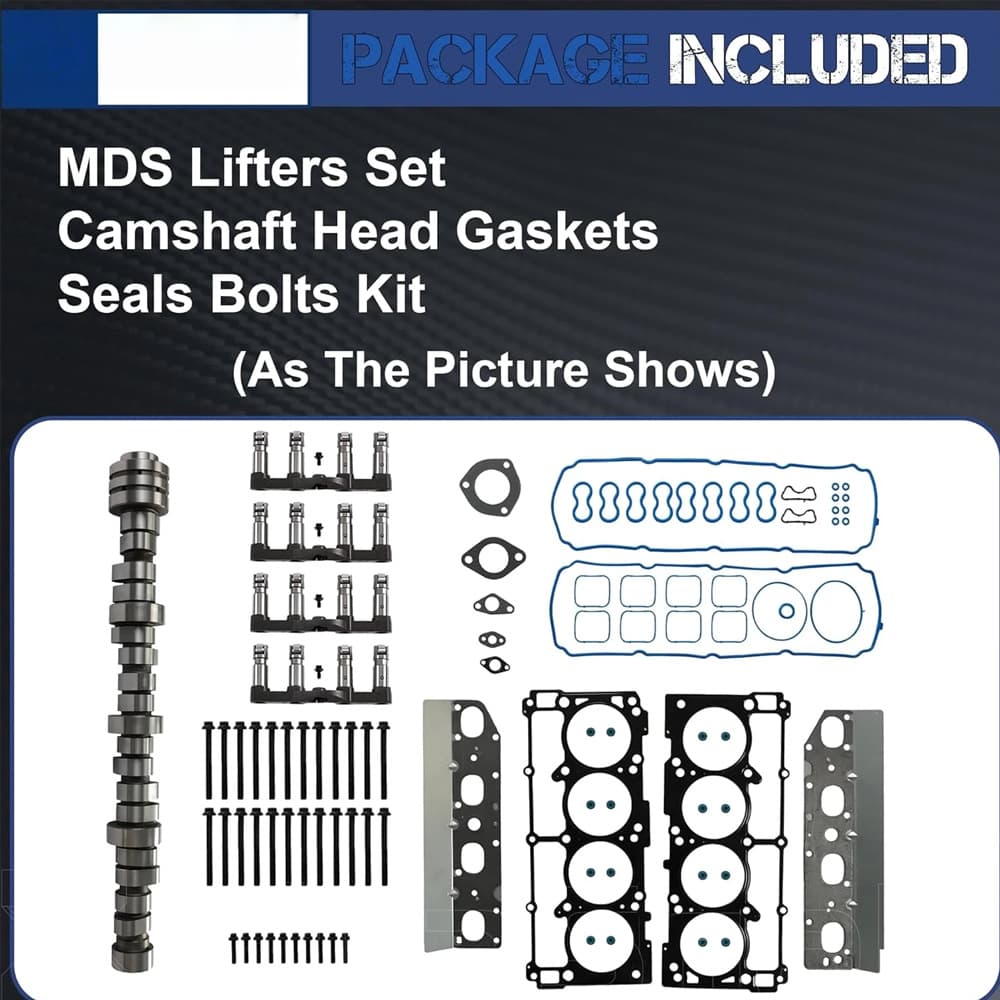 Kit Contents: MDS camshaft, MDS hydraulic lifters, complete engine gasket set, installation hardware
