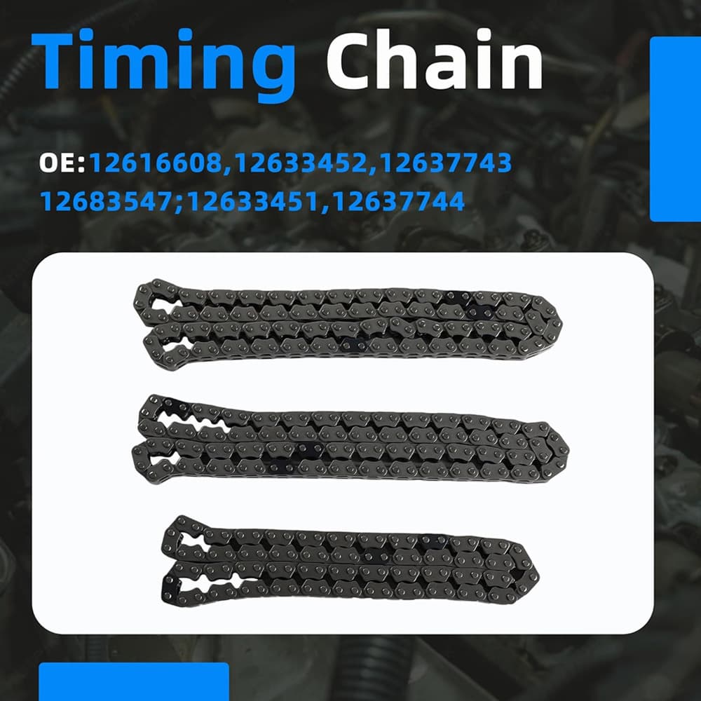 GM 3.6L V6 Timing Chain Kit VVT Sprocket Gaskets Fit Chevy Equinox Malibu Traverse Buick Enclave
