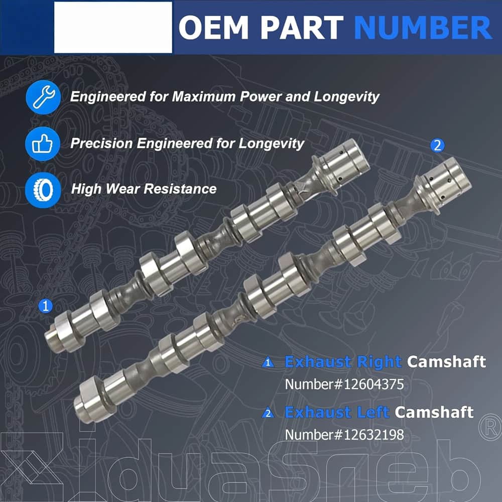 Exhaust Camshaft Fit GM 3.0L 3.6L V6 Buick Lacrosse Cadillac CTS SRX Chevy Equinox Malibu

