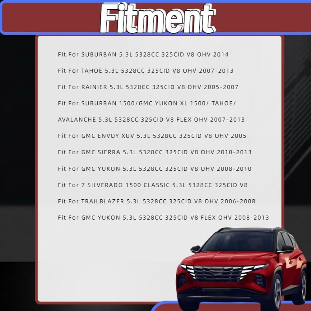 GM 5.3L Non-AFM Cam Lifters and Full Gasket Overhaul Kit