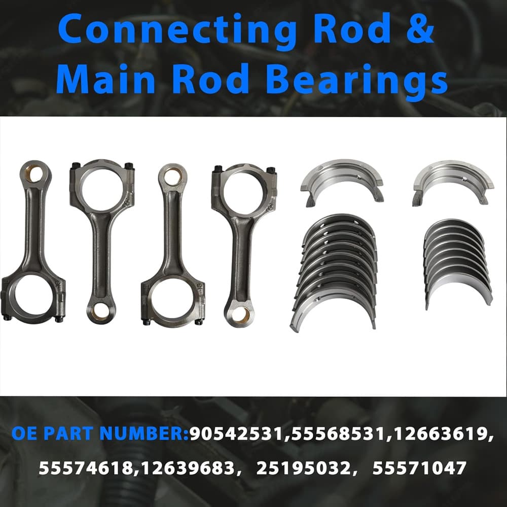 Connecting Rod & Main Rod Bearing Set Fit Chevy Cruze Sonic Buick Encore Trax 1.4L Turbo 2011-2020
