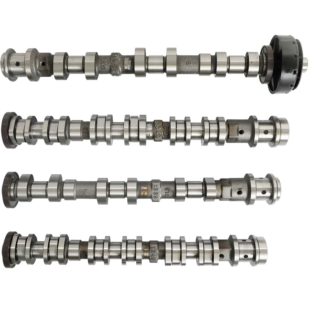Full 4-piece camshaft assembly including left & right intake and exhaust cams, direct OEM fit, solves engine ticking and misfire. 1-Year Warranty, Free Shipping.
