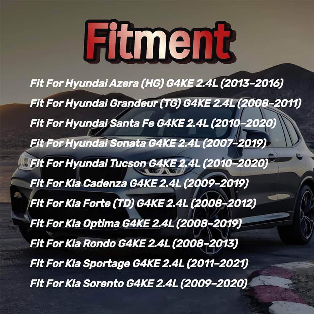 G4KE 2.4L Engine Rebuild Kit | Overhaul Repair Kit for Hyundai Santa Fe Kia Sportage 2013‑2019