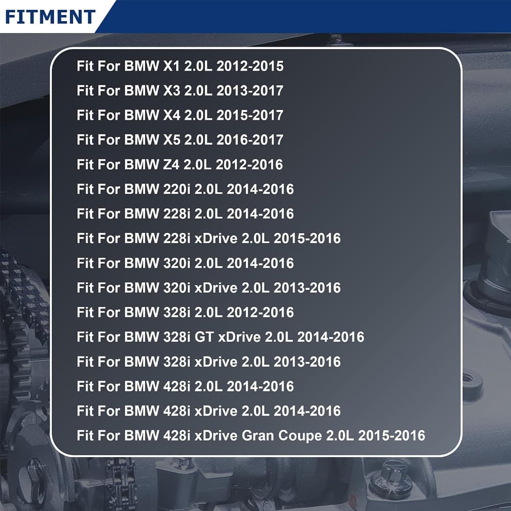 Fit BMW X1 X3 X5 Z4 220i 320i 328i 2.0T N20 Engine Rebuild Timing Chain Cam Valve Pump Overhaul Kit
