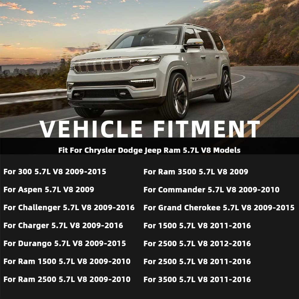 Replacement engine parts for Chrysler 300 and Jeep vehicles, durable OE quality components