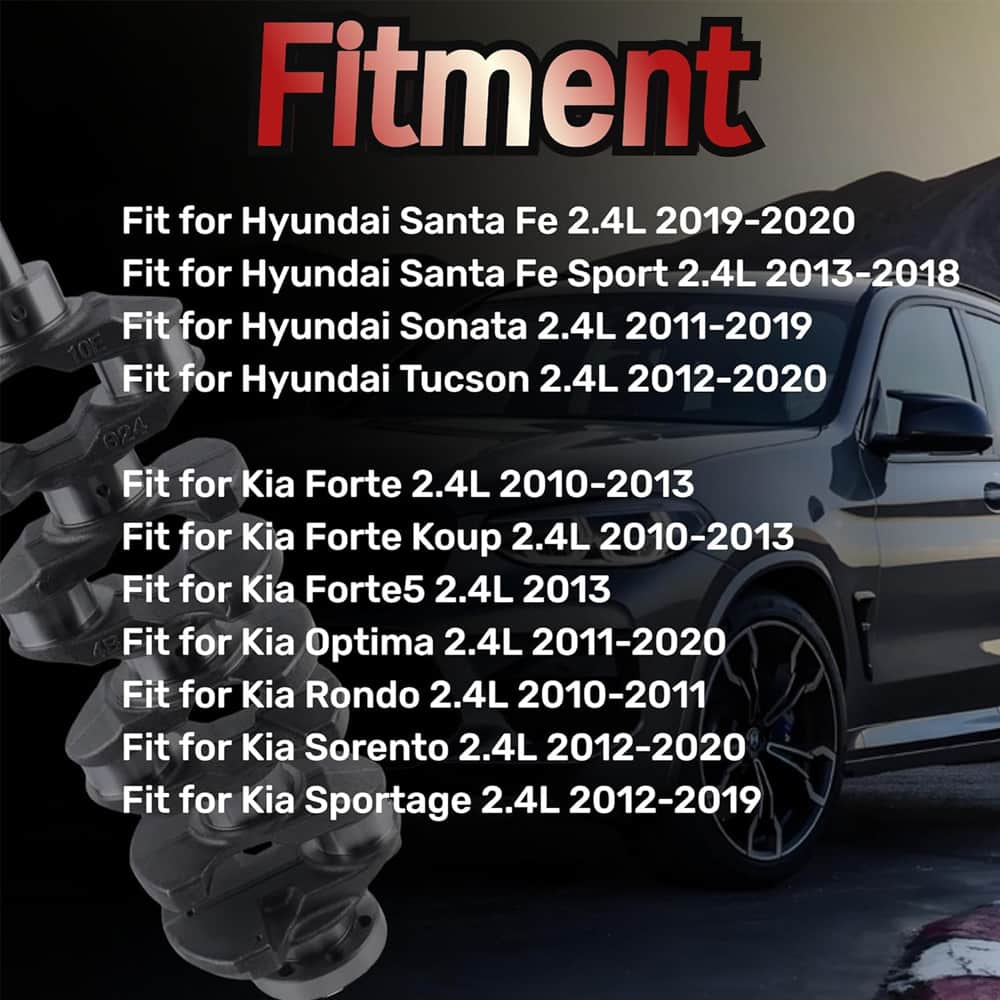 G4KJ 2.4 crankshaft connecting rod bearing kit Hyundai Santa Fe Kia Rondo auto engine spare parts

