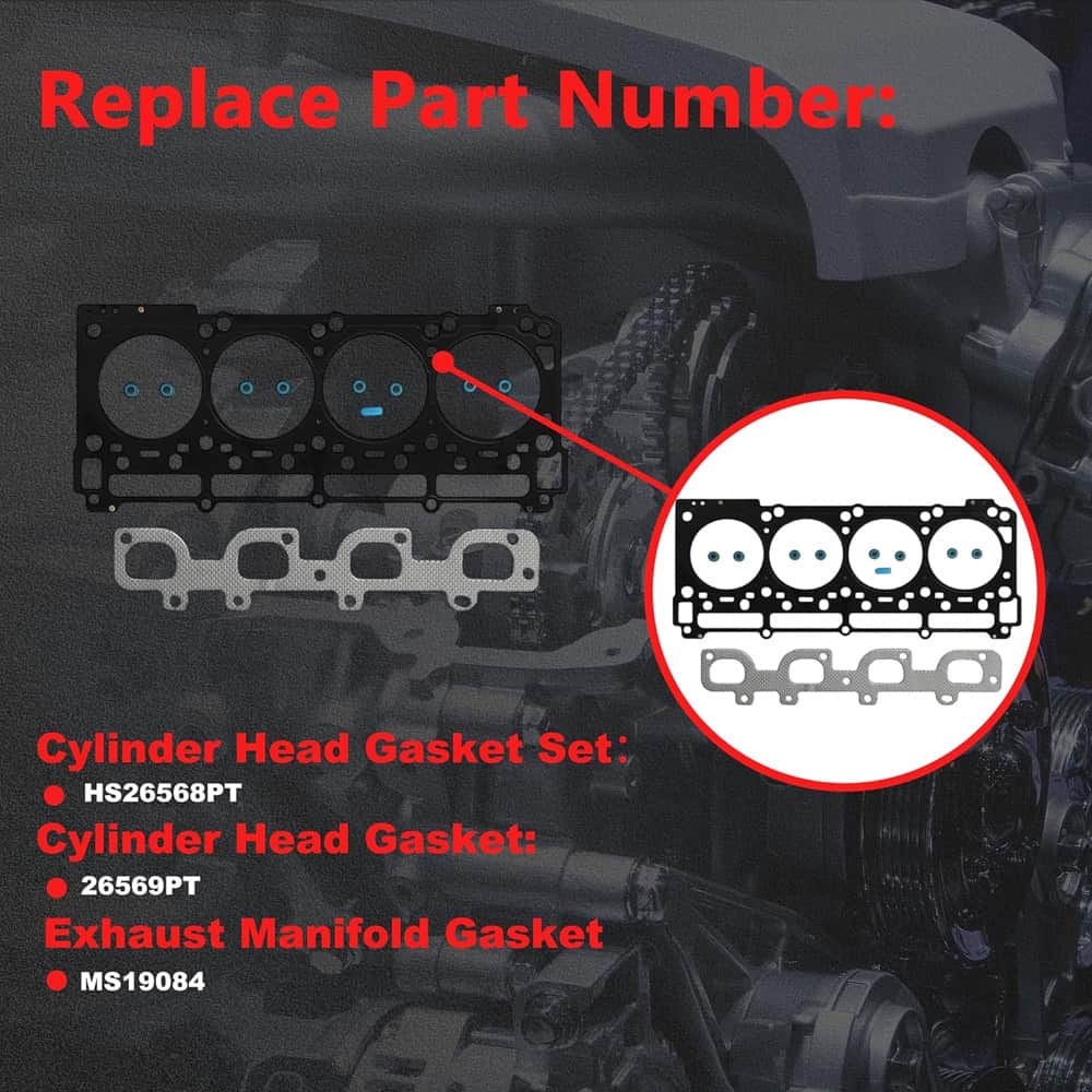 6.4L Hemi Cylinder Head Gasket For Jeep Grand Cherokee Dodge Challenger Charger Ram 2500 3500 2011-2018
