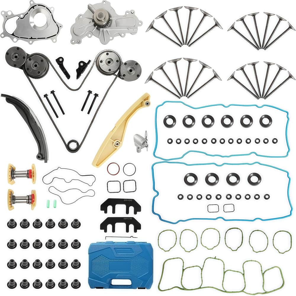 Ford 3.5 Timing VVT Sprocket Kit with Water Pump Tool Kit Valve Cover Gasket Intake and Exhaust Valves