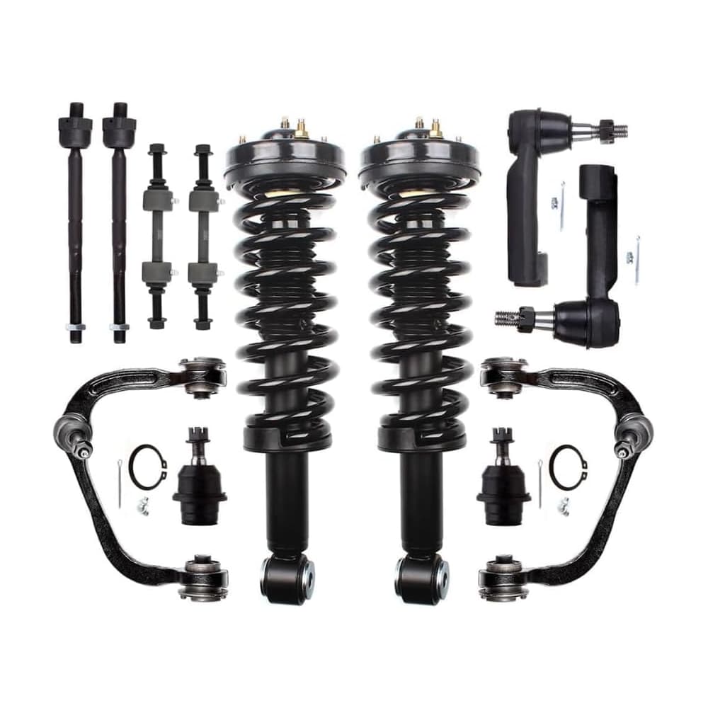 Ford 12Pcs Front Suspension Kit with struts, coil springs and control arms