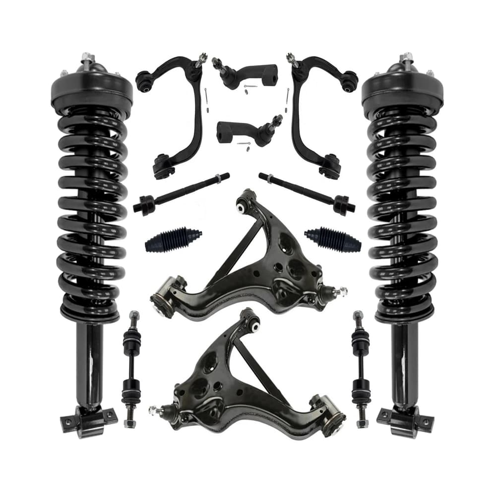 Ford 14PC Front Suspension Kit Complete Struts Control Arms Tie Rods 