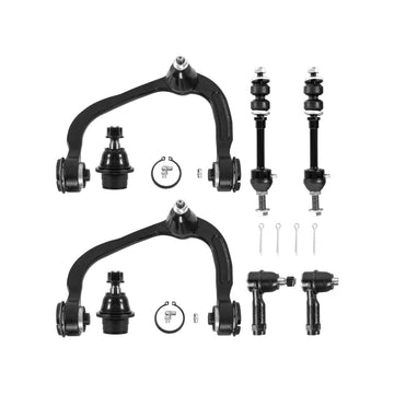 Ford 8Pcs Front Upper Control Arms Tie Rods Sway Bar Links Kit 