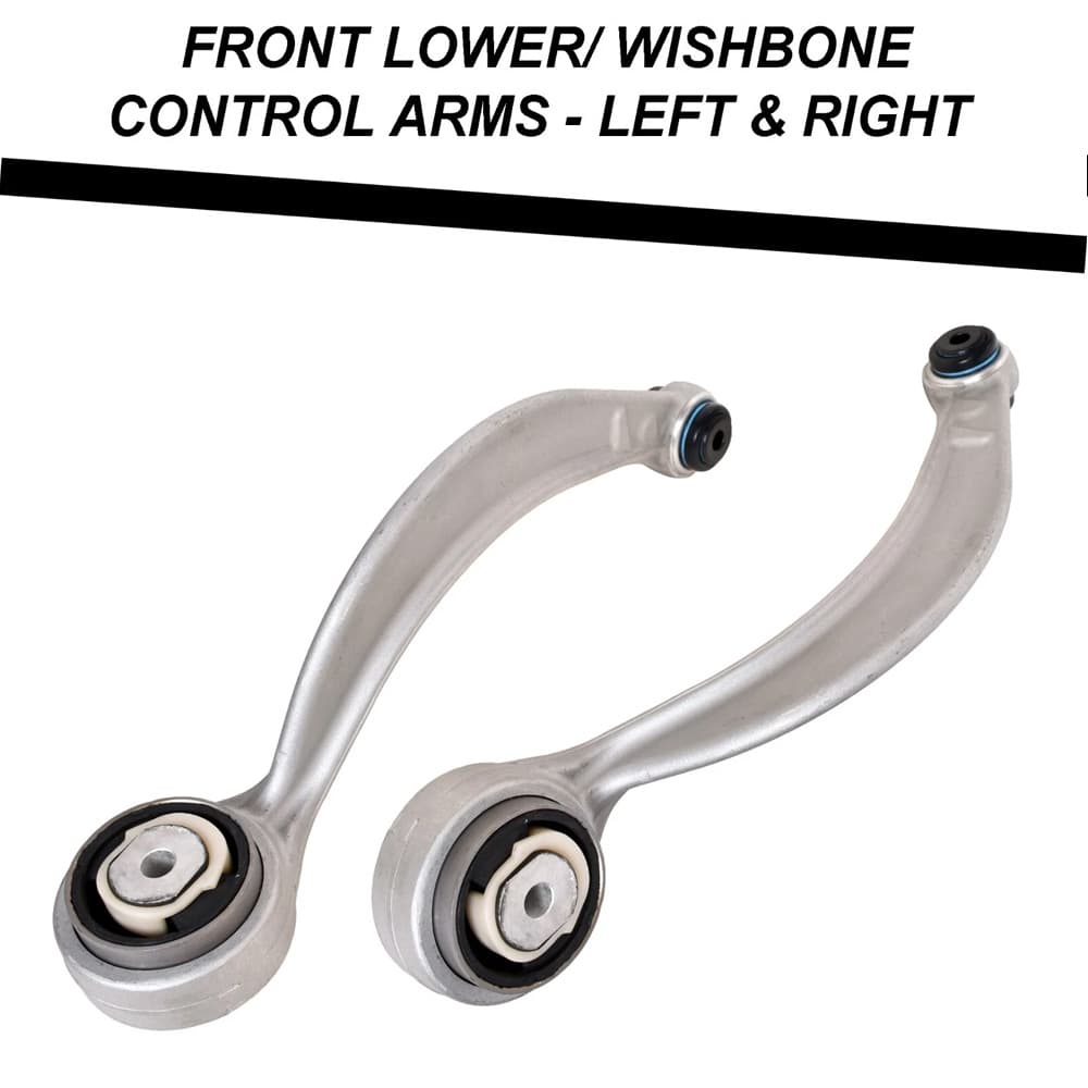 Pre‑assembled ball joints and rubber bushings for direct bolt‑on installation