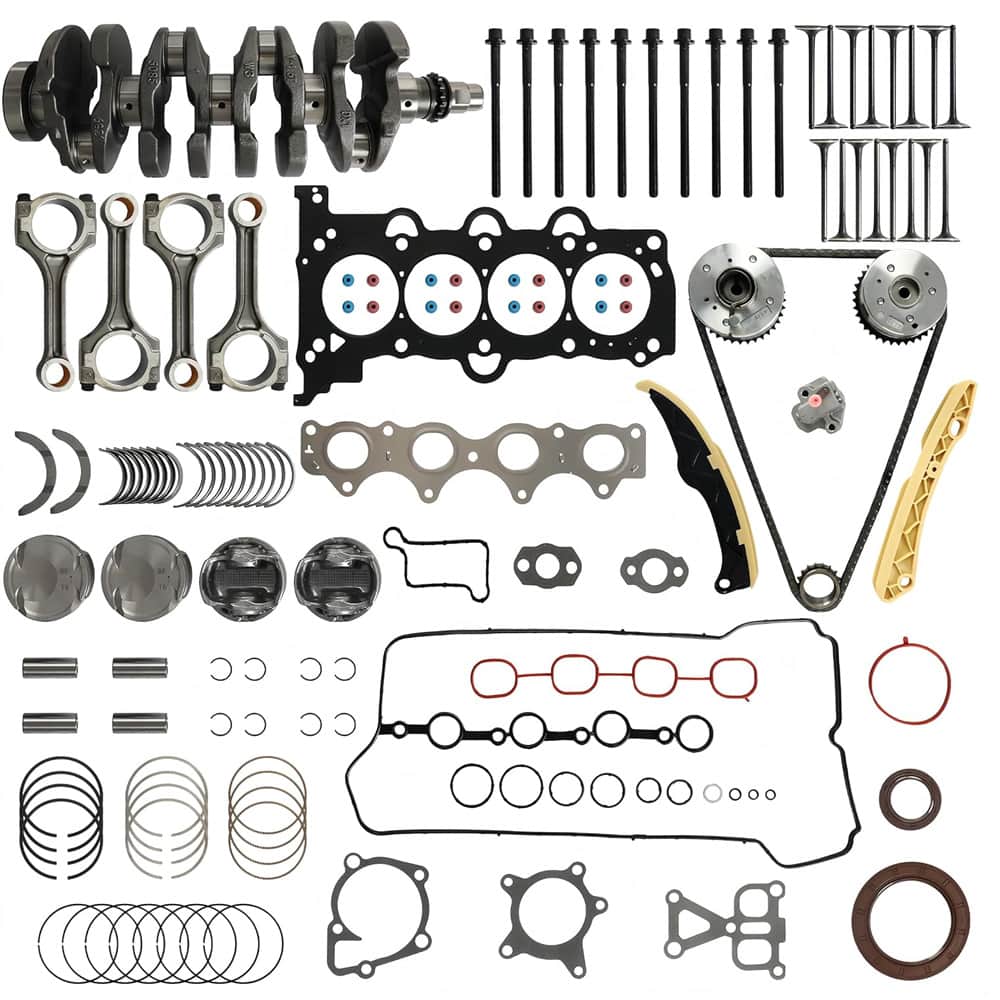 G4FJ 1.6L engine overhaul kit with crankshaft piston bearing gasket timing chain and VVT parts