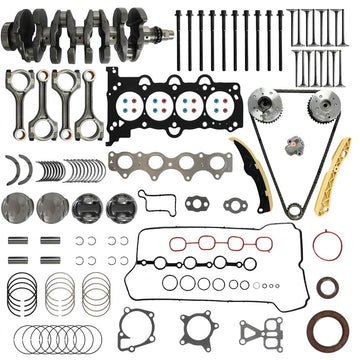 G4FJ 1.6L engine overhaul kit with crankshaft piston bearing gasket timing chain and VVT parts