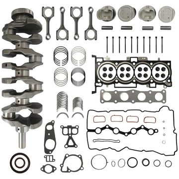 G4KE 2.4L Engine Overhaul Rebuild Kit, Crankshaft Pistons Connecting Rod Kit for Hyundai Kia