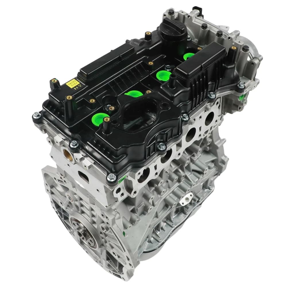 2.4L G4KJ long block motor assembly fits Hyundai Santa Fe Kia Sorento K5 2016. Complete engine long block for vehicle rebuild & swap jobs.