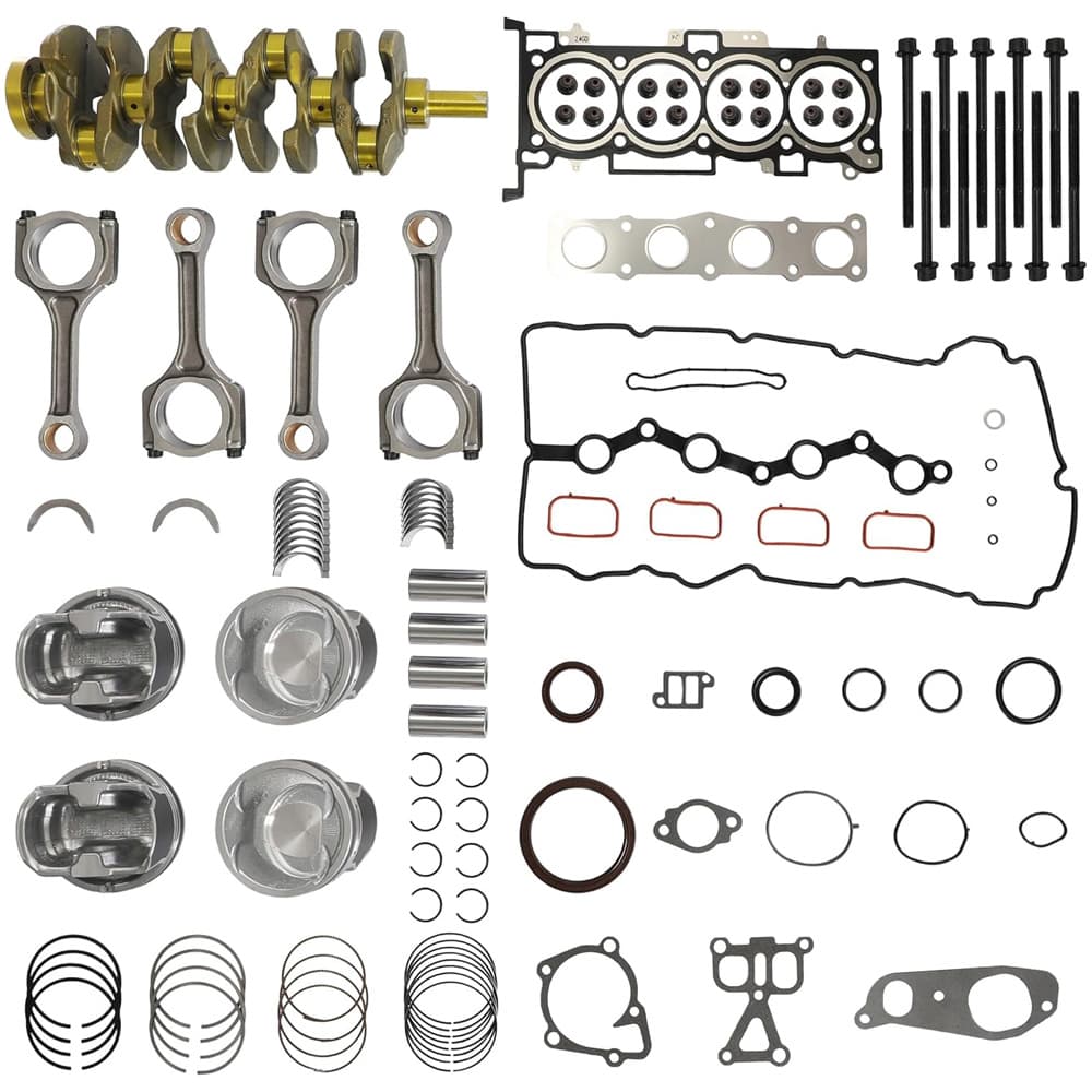 G4KJ 2.4L Engine Rebuild Kit Crankshaft Piston Bearing Head Gasket Set
