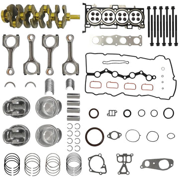 G4KJ 2.4L Engine Rebuild Kit Crankshaft Piston Bearing Head Gasket Set

