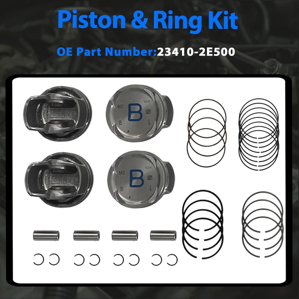 G4NA 2.0L Piston Rings Set Fit Hyundai Elantra Tucson Kia Forte Soul Sportage 12-20 Engine Parts
