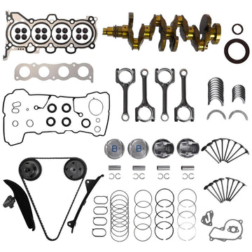 G4NA 2.0L Rebuild Kit Crankshaft Rod Piston Gasket Timing Chain Assembly
