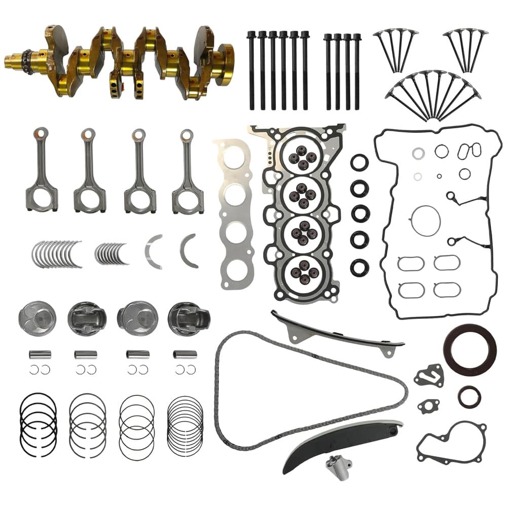 Complete G4NC overhaul parts set including crankshaft,timing chain kit,piston,valve,con rods replacement
