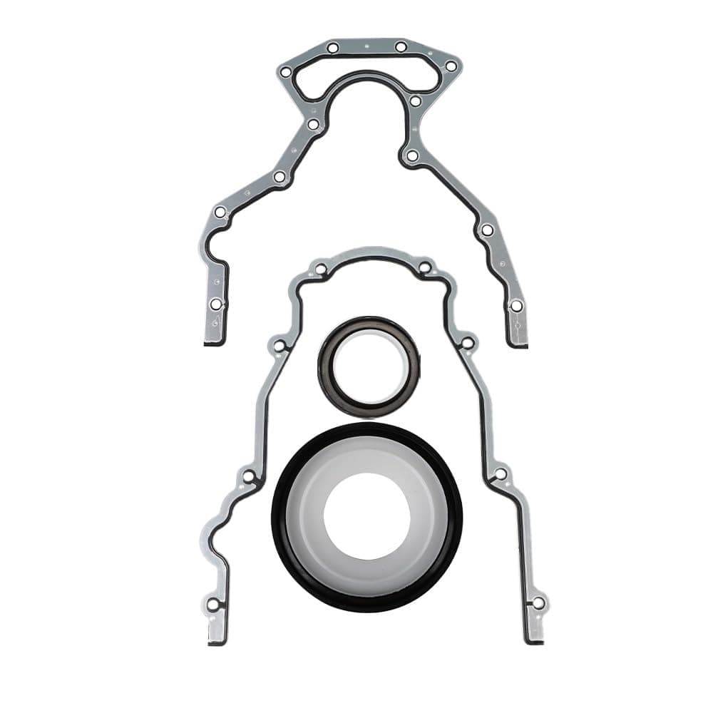 Essential sealing kit including oil pan, Gen III valley cover, and front timing cover gaskets, ideal for engine rebuilds or fixing oil leaks on Gen III platforms with direct-fit accuracy.