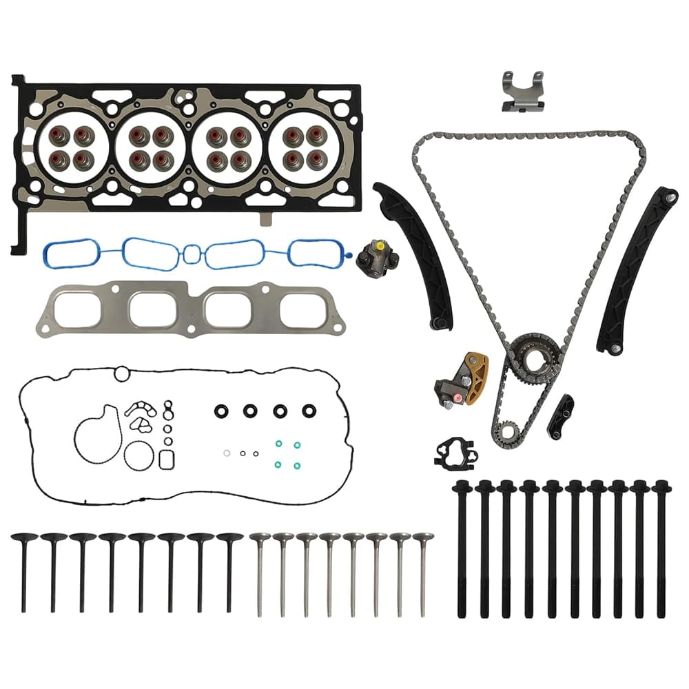 GM 2.0 Head Gasket Kit With Timing Chain Intake And Exhaust Bolts