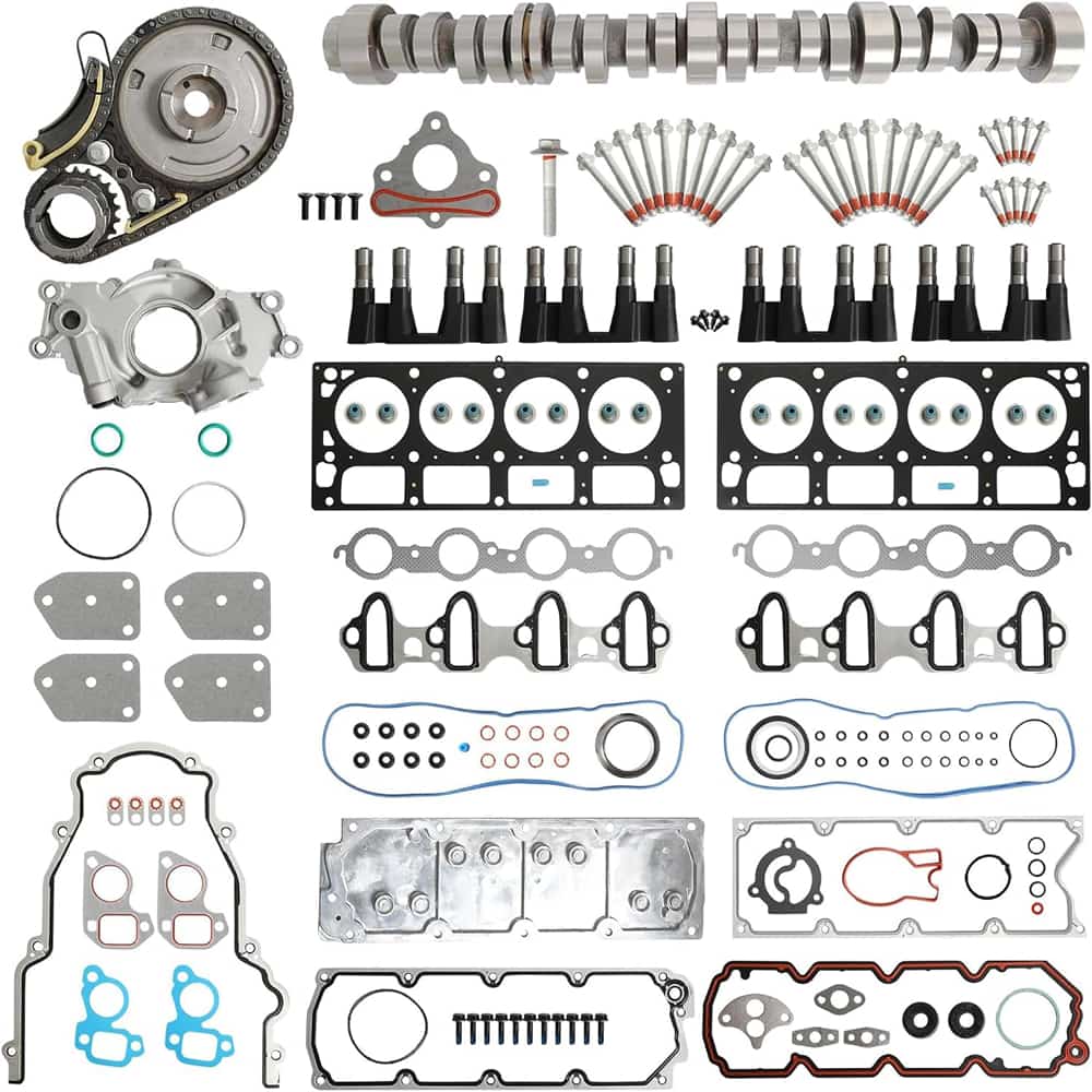 GM 5.3 Full Gasket Set With Camshaft Valve Lifter Oil Pump Timing Chain 