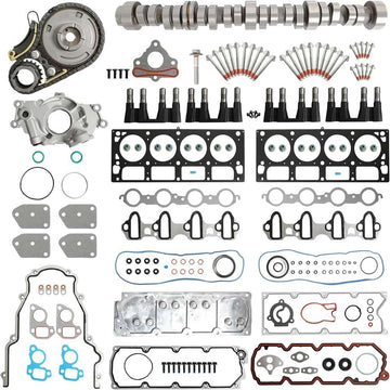 GM 5.3 Full Gasket Set With Camshaft Valve Lifter Oil Pump Timing Chain 