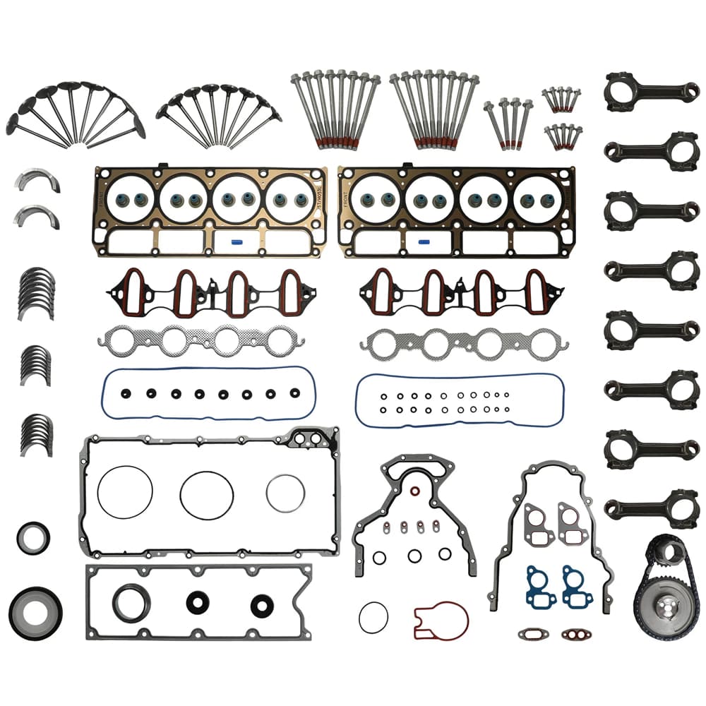 GM 5.3 Head Gasket Kit With Timing Chain Connecting Timing Chain Bearing
Intake And Exhaust Valve 