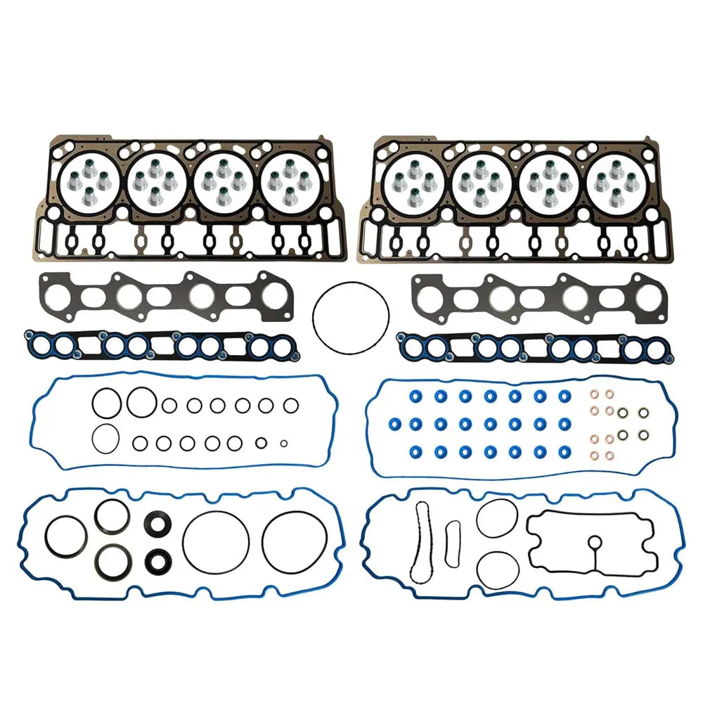 Cylinder Head Gasket Set for 2008-2010 Ford 6.4L Power Stroke V8 Diesel, Includes Head Gaskets, Valve Cover Gaskets, Intake/Exhaust Manifold Gaskets and Seals