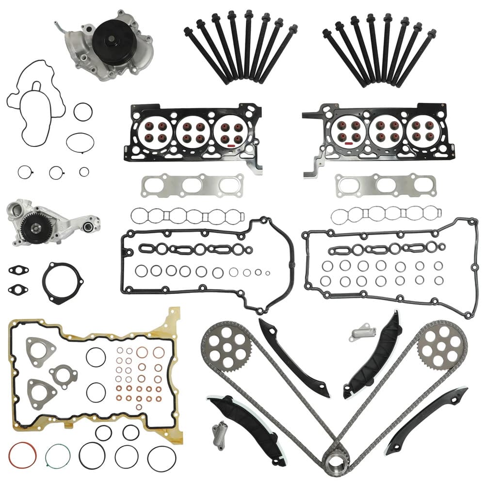 Head Gasket Set Timing Chain Kit with Pump For Chrysler Jeep Lancia Ram 3.0 2011‑2023